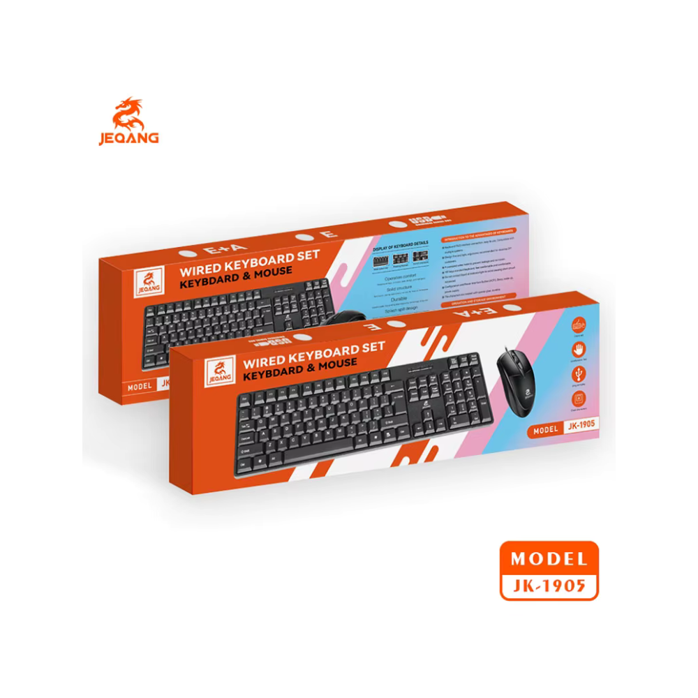 JEQANG JK-1905 Keyboard and Mouse - BeyTrend