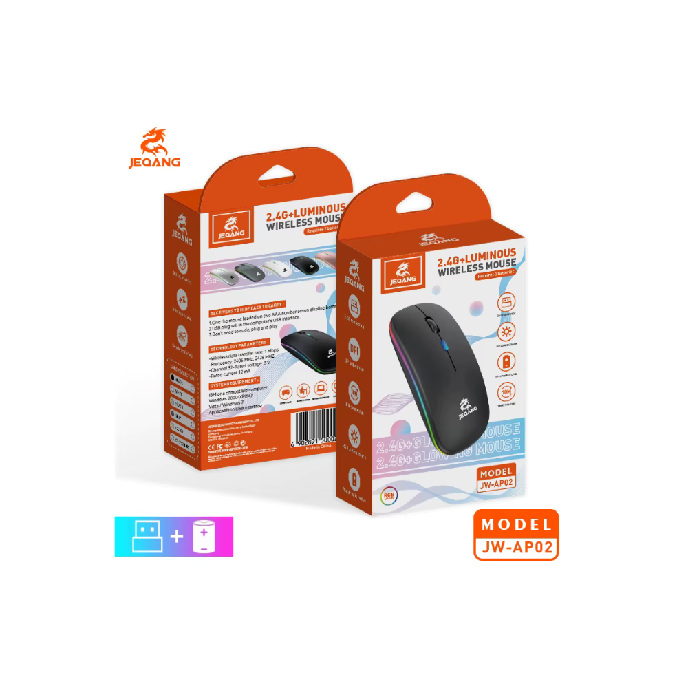JEQANG JK-AP02 Wireless RGB Mouse - BeyTrend