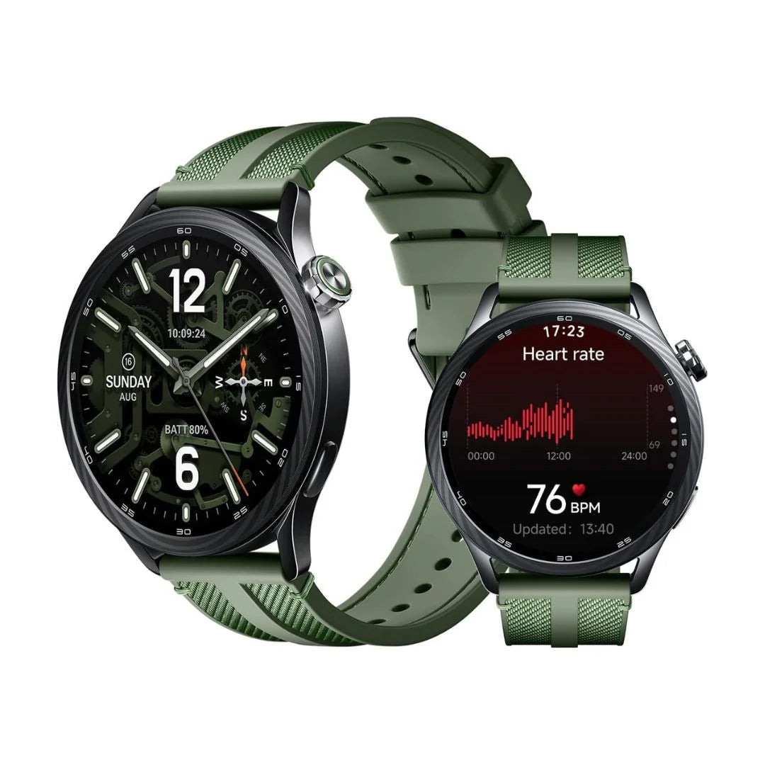 Xiaomi Watch S5 46mm smart smartwatch by BeyTrend with AMOLED display, GPS, and Bluetooth calling showing on the screen.