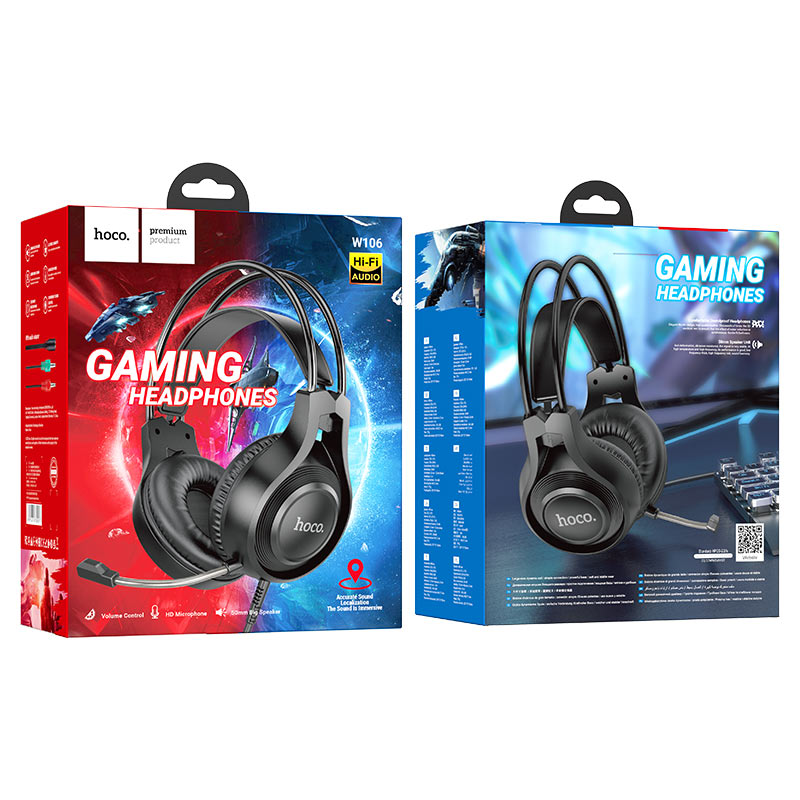Hoco Wired Gaming Headphones W106 Tiger image 6