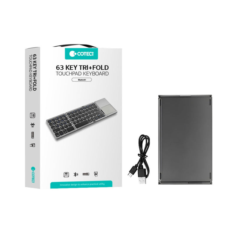 Coteci 63 Key Tri-fold Touchpad Keyboard