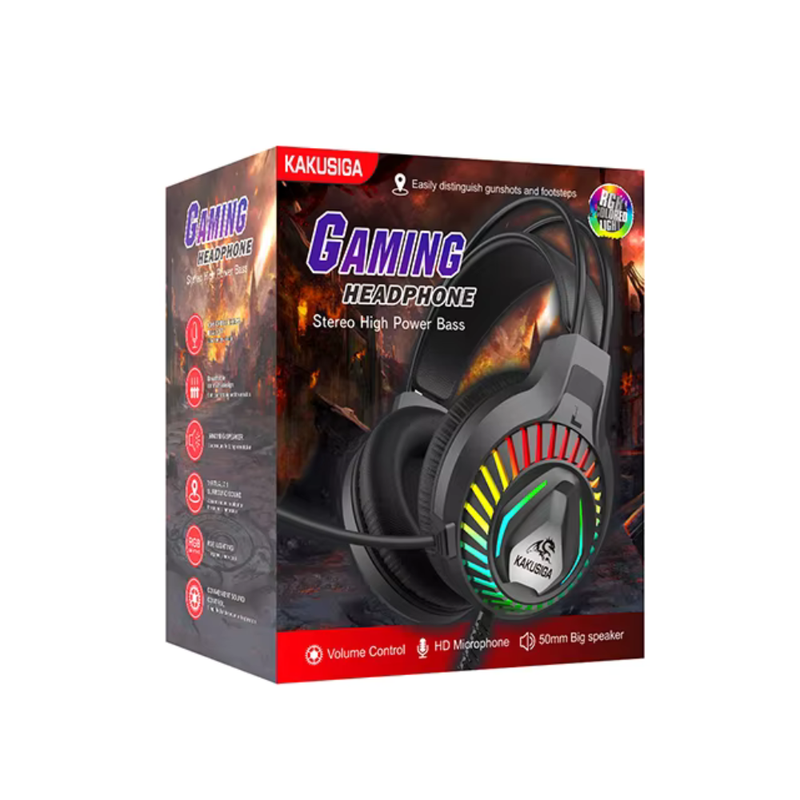 KAKUSIGA Competitive Gaming Headset Wired Headset