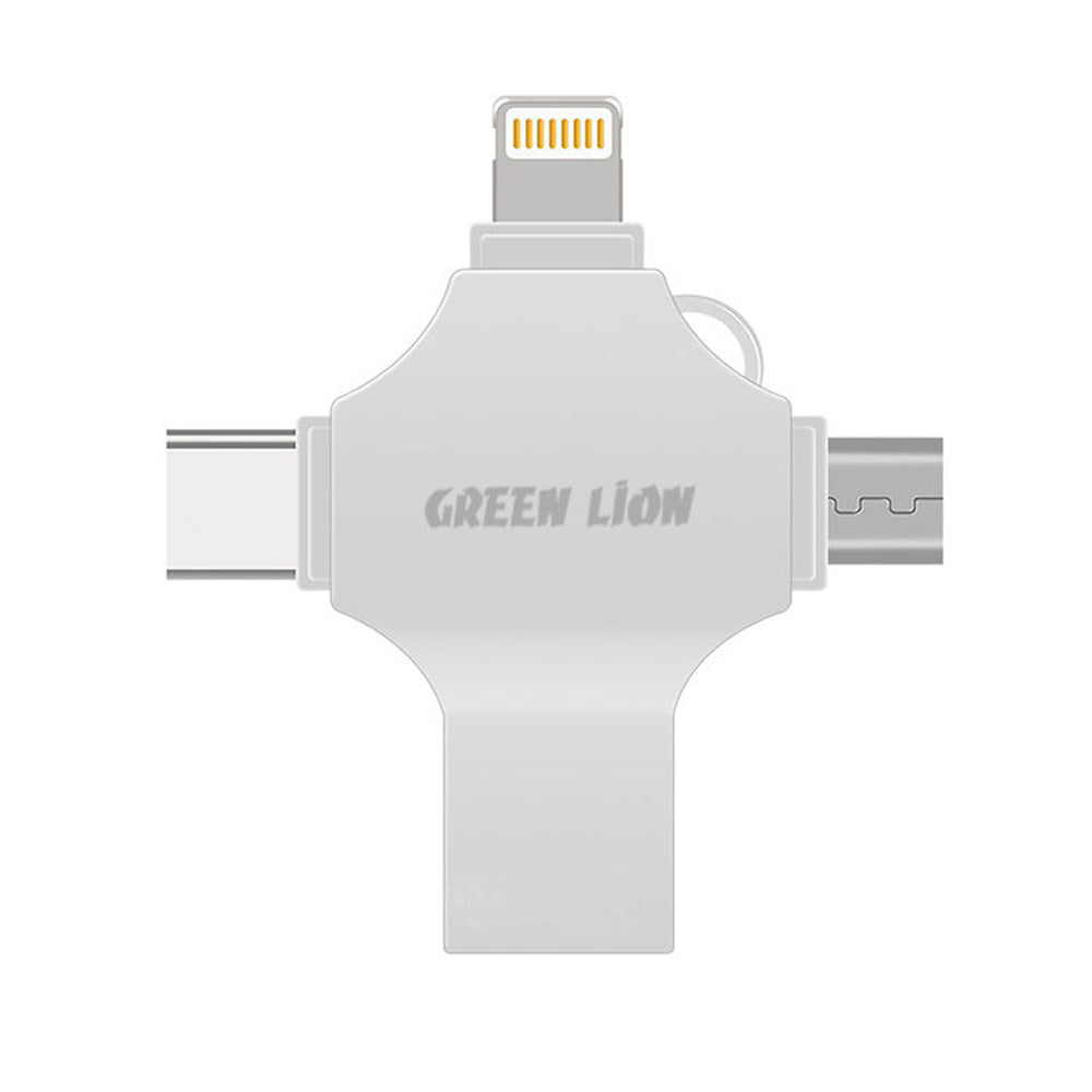 Green Lion 4-in-1 USB Flash Drive 128GB - BeyTrend 