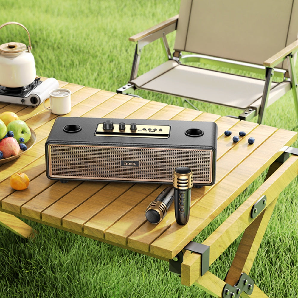 Hoco Graceful Wireless Dual-Mic Portable Karaoke Speaker BS63 - BeyTrend 