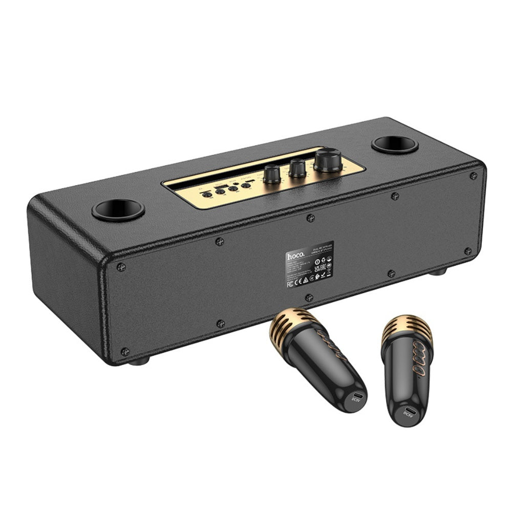 Hoco Graceful Wireless Dual-Mic Portable Karaoke Speaker BS63 - BeyTrend 