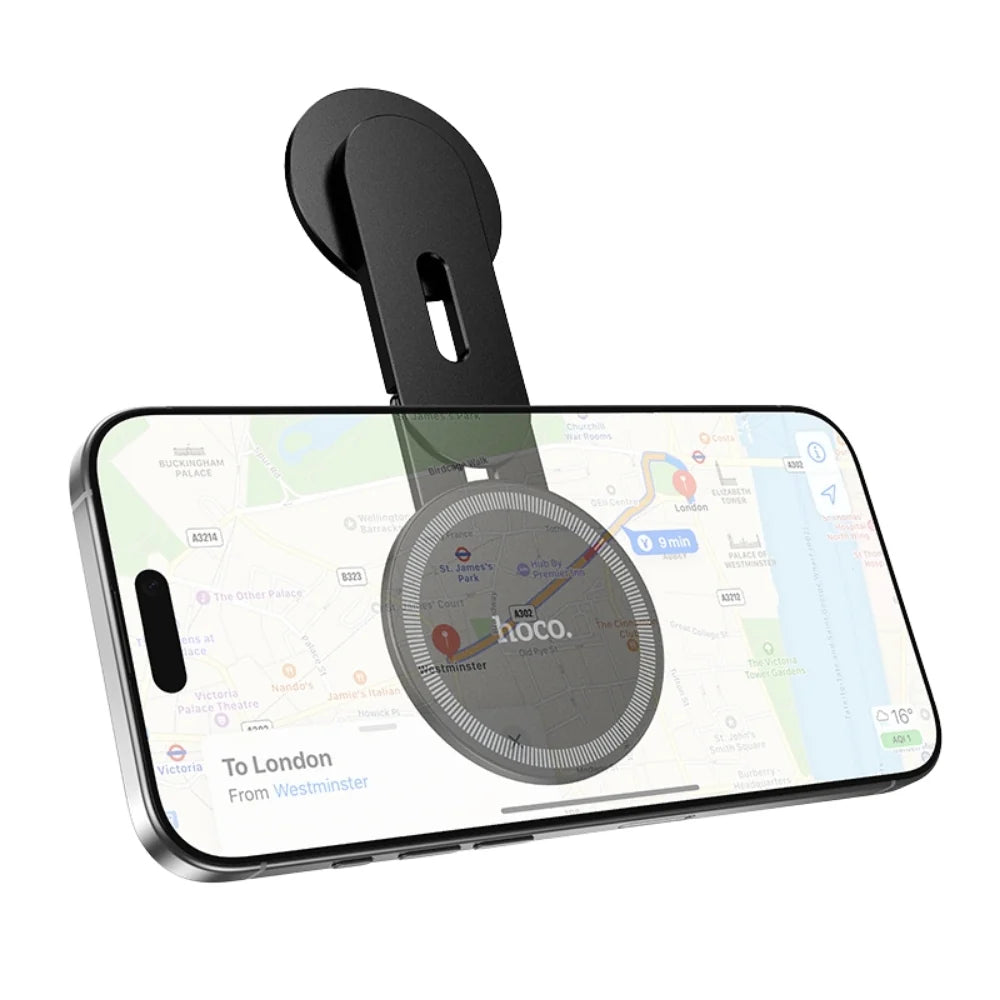 Hoco H93 magnetic monitor stand phone holder with sleek design, holds smartphone securely on desk or monitor.