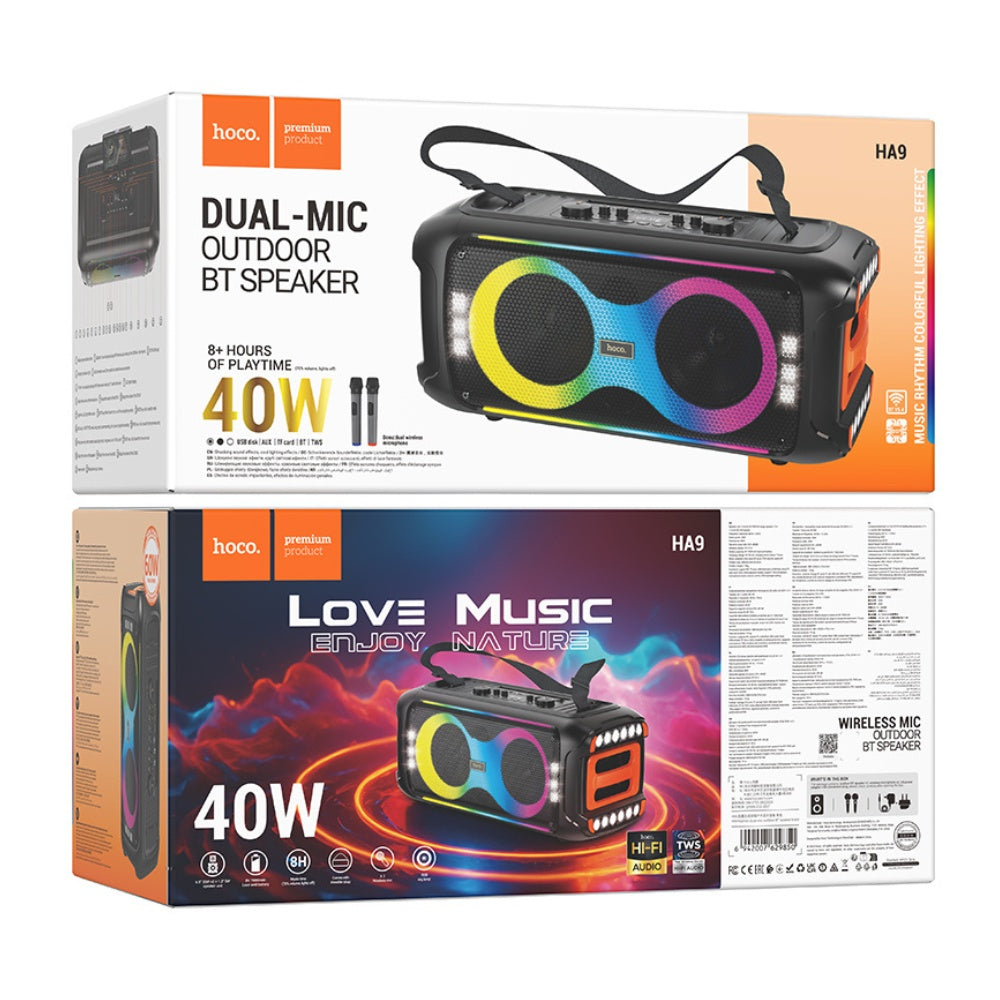 Hoco Kayman Dual-Mic Outdoor Portable Speaker HA9 - BeyTrend 