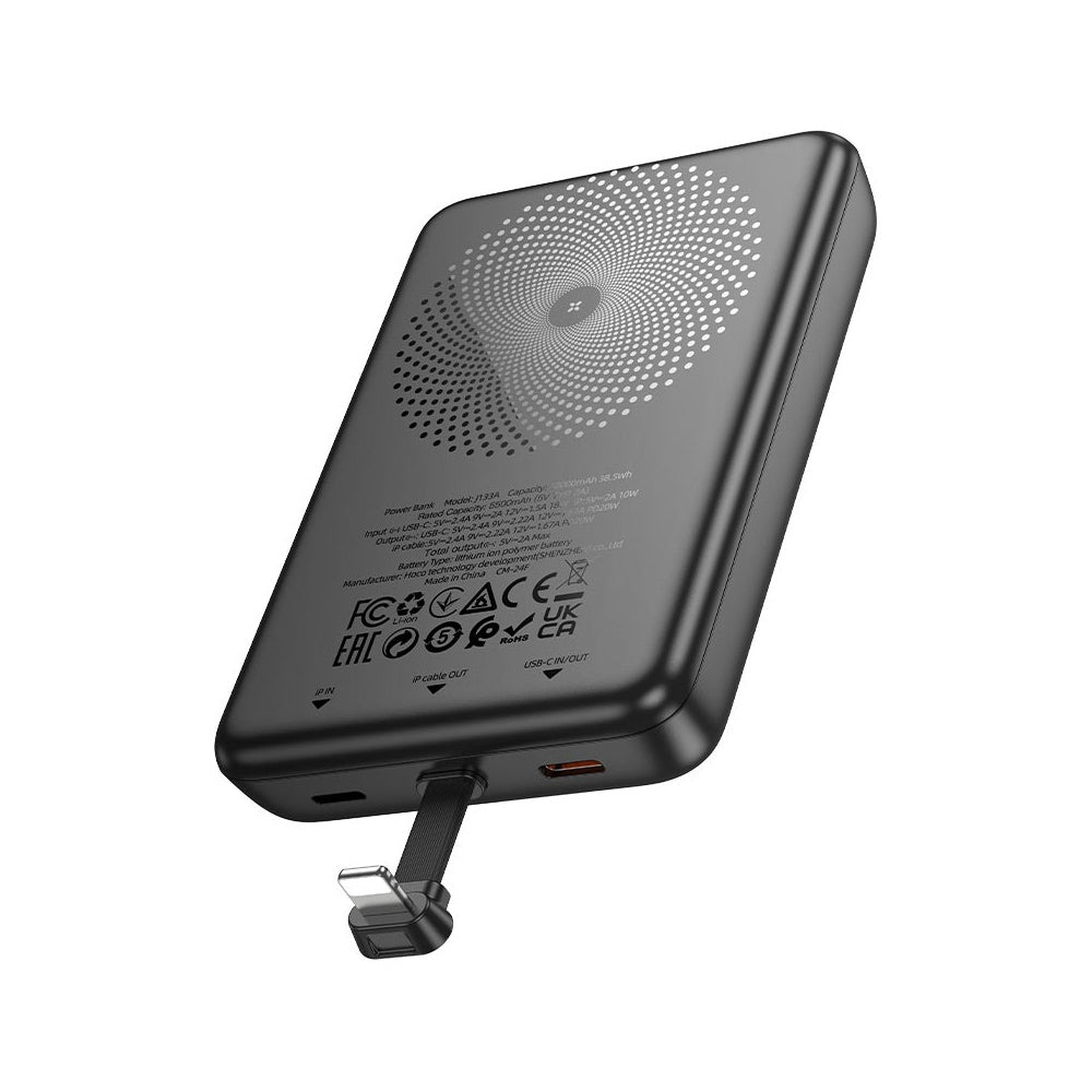 Hoco Power Bank PD20W 10000mAh with Lightning Cable J133A - BeyTrend 