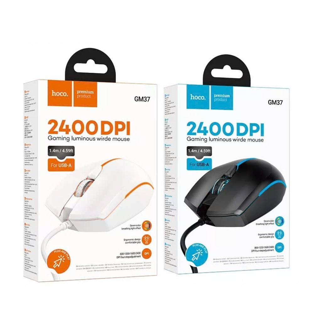 Hoco Wired Gaming Mouse 2400DPI GM37 - BeyTrend 