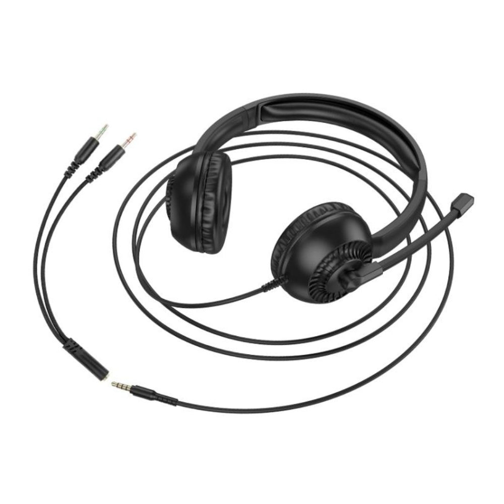 Hoco Wired Headphones With Mic 3.5mm W112 - BeyTrend 