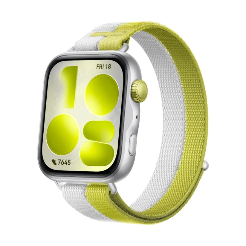 Huawei Watch Fit 5 smartwatch with colorful display and fitness tracking features in a sleek design.