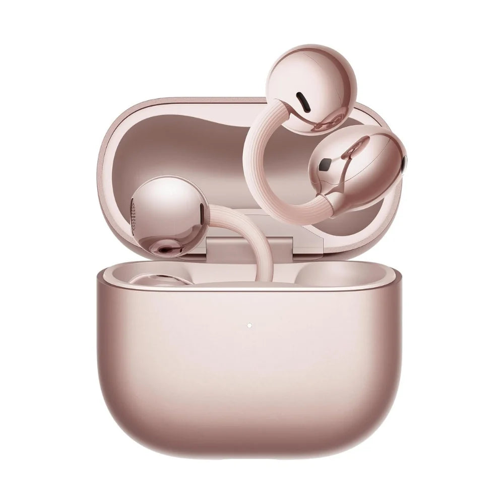 Huawei FreeClip 2 open-ear wireless earbuds with clip-on design, shown in a close-up image highlighting their sleek, lightweight style.