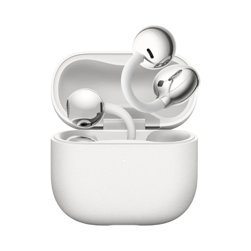 Huawei FreeClip 2 open-ear wireless earbuds with clip-on design, lightweight and comfortable for active listening.