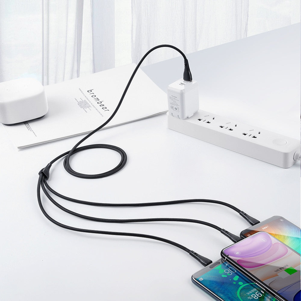 Mcdodo Lightning Type-C Micro USB 3 in 1 Cable 1.2m CA-696 - BeyTrend 