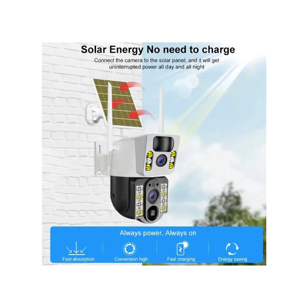 Wifi Solar PIR PTZ Camera WiFi - BeyTrend 