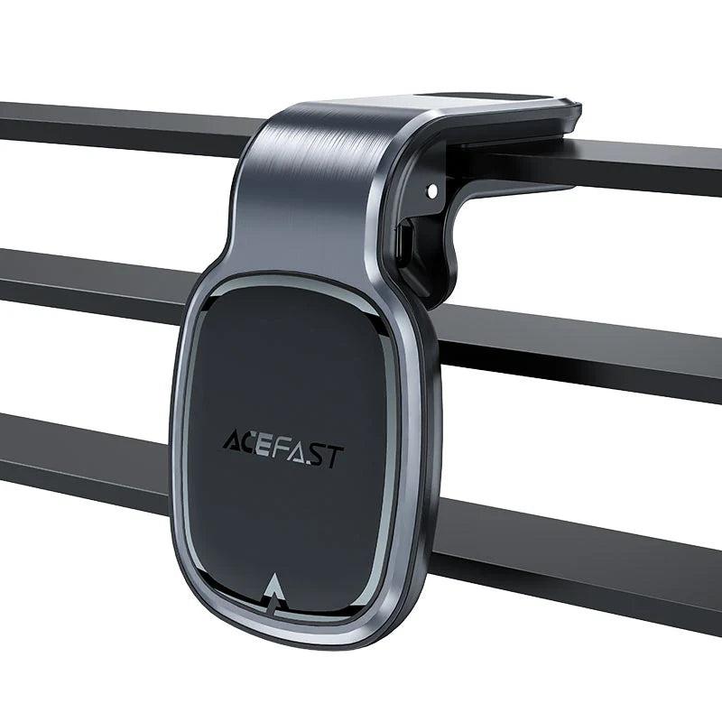 Acefast D16 Magnetic Car Phone Holder mounted on vehicle air vent, showcasing its sleek design and magnetic attachment system.