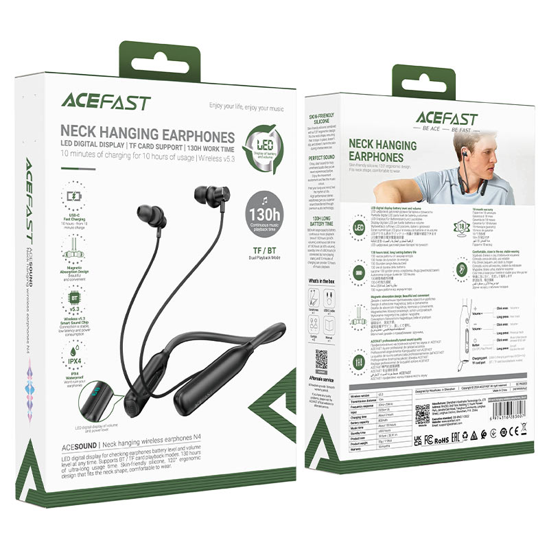 AceFast Neck Hanging Wireless Earphones N4 image 5