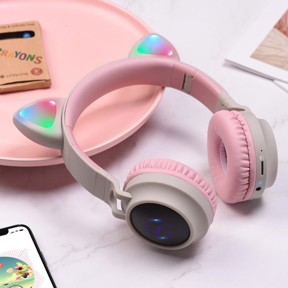Hoco Wireless Cat Ear Headphones W27 image 1