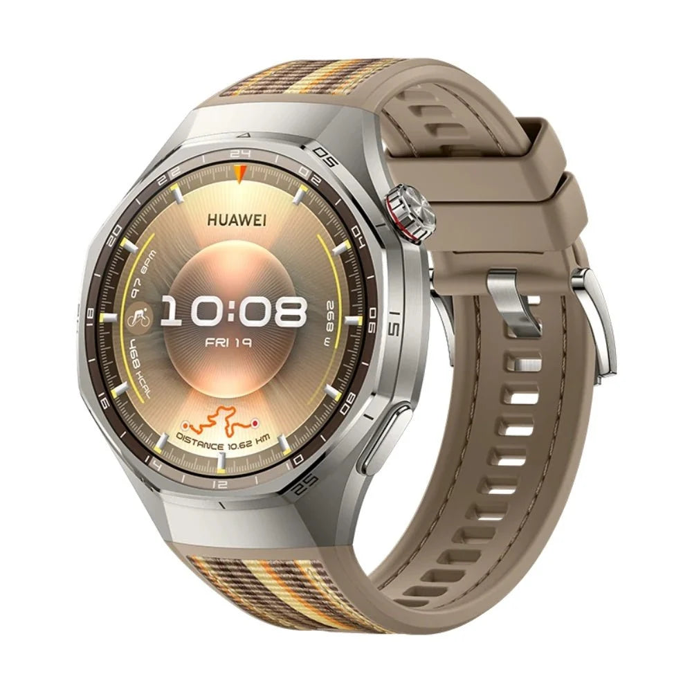 Huawei Watch GT 6 Pro smartwatch with a sleek display and fitness tracking features, shown on a wrist.