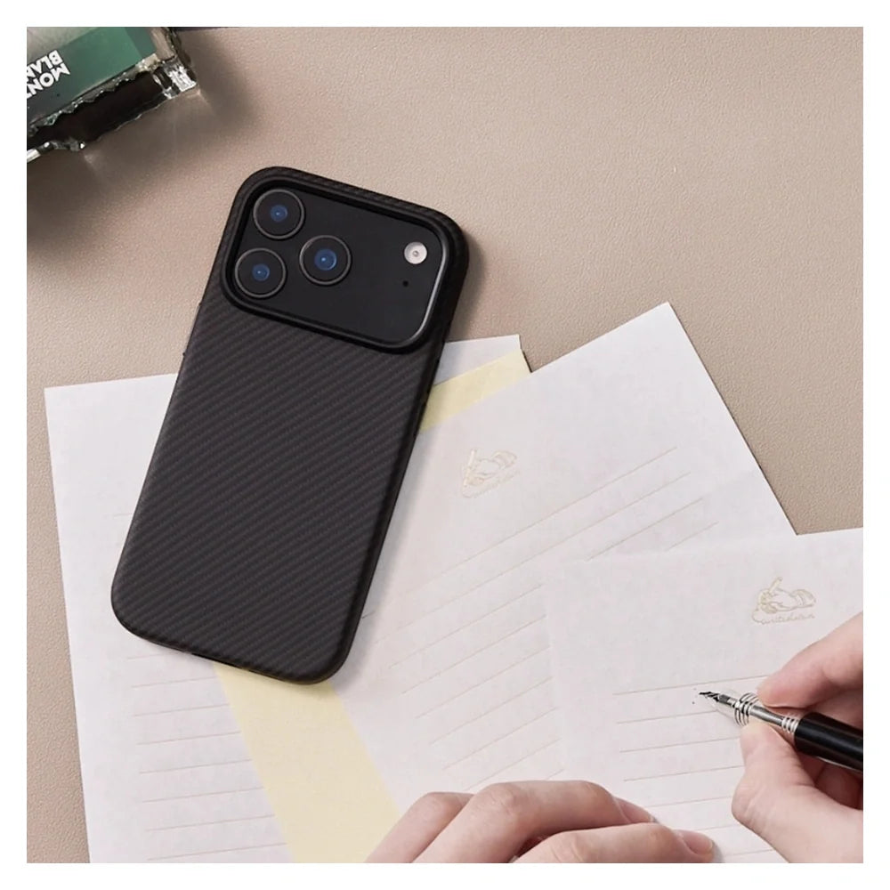 PITAKA iPhone 17 Pro Summa Case – 600D Black/Grey (Twill) - gallery image 3