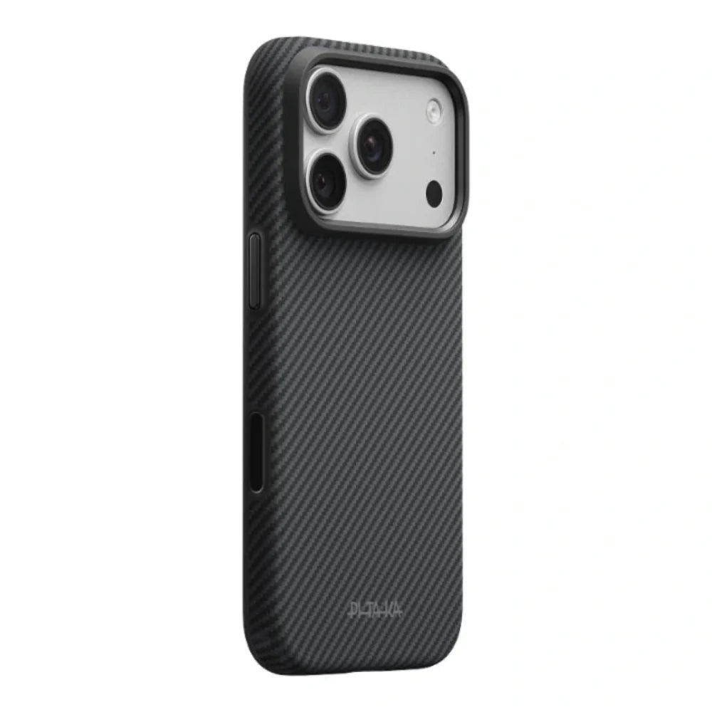PITAKA iPhone 18 Pro Summa Case (600D Black/Grey Twill) - gallery image 1